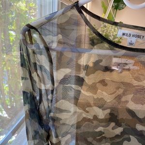 Sheer Camo Top